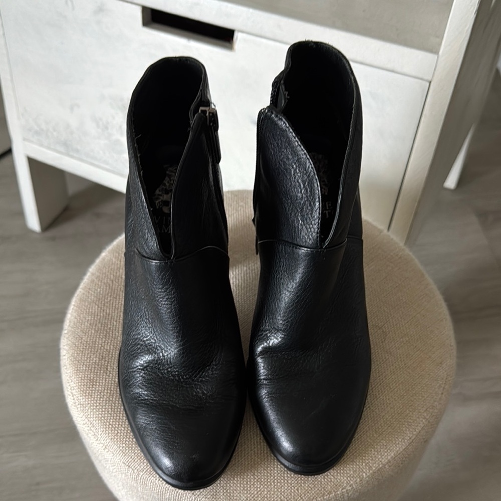 Black Leather Ankle Boots